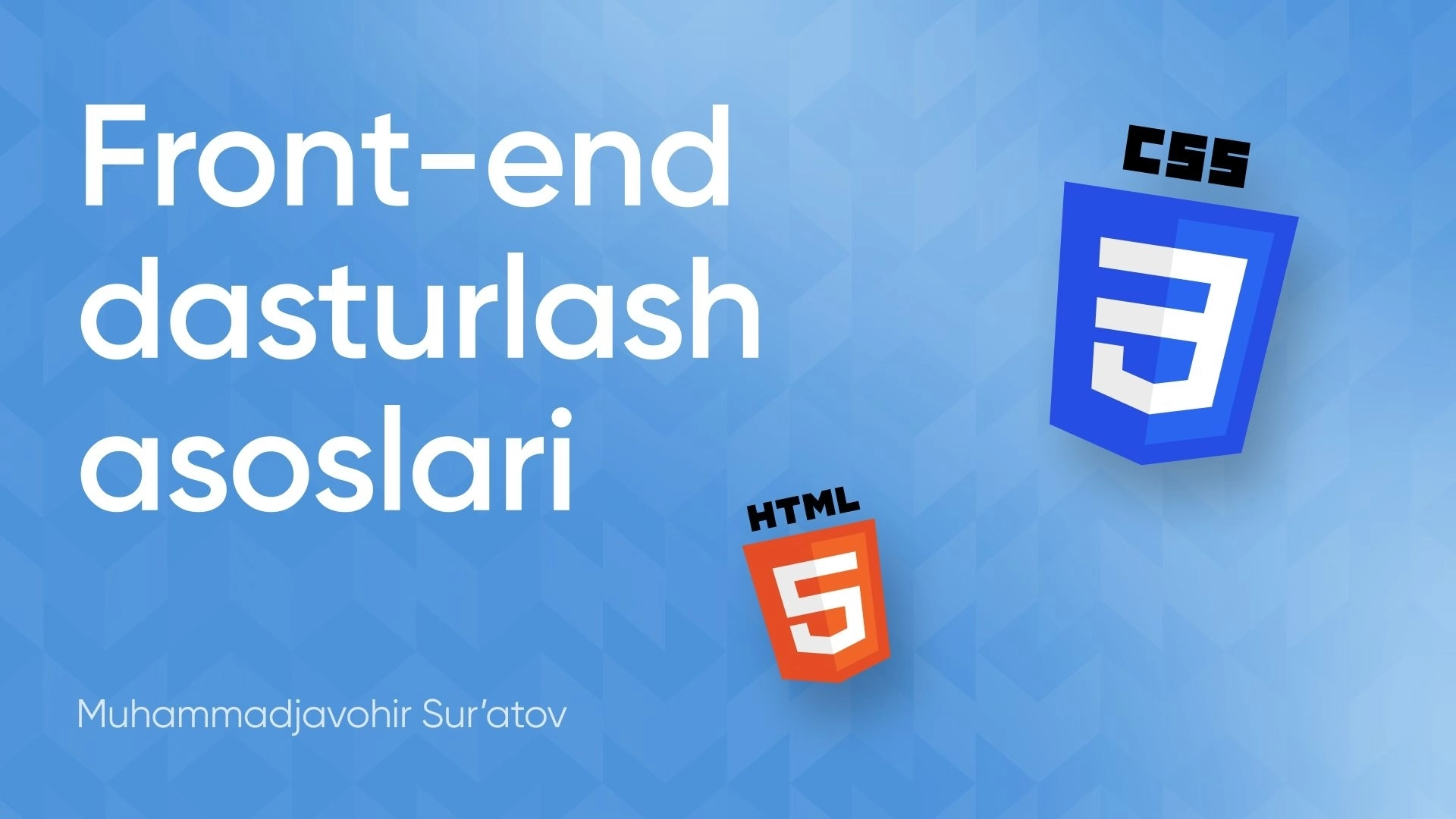 Frontend dasturlash asoslari