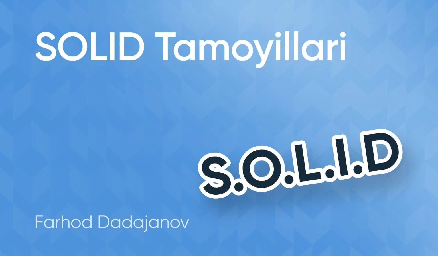 SOLID Tamoyillari
